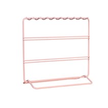 엘홈 스탠드 귀걸이 목걸이 진열대_핑크, 1개, 핑크