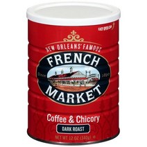 프랜치마켓커피 다크 로스트 12 oz French Market Coffee Chicory, 1팩