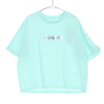 애플핑크주니어 GD01 스냅소매PVC포인트티셔츠 APK8R328