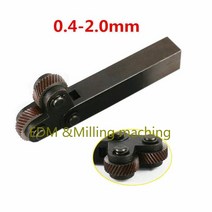 CNC 금속 선반 터닝 휠 용 널링 공구 정밀 코스 0.4-2.0mm 밀링 머신, [01] 2.0mm