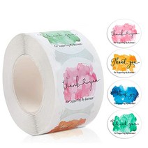 500pcs/roll 인사말 감사 스티커 구매 쇼핑 온라인 소매 업체 카드 소포, 01 QY1249-500pcs