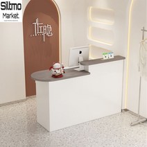 카운터테이블 옷가게 계산대 인포데스크 모던 책상 업무용 프론트 심플, 110x50x105cm, 그레이