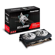 PowerColor 파이터 AMD 라데온 RX 6600 그래픽 카드 8GB GDDR6 메모리, 6600 Hellhound