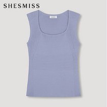 SHESMISS_02 [쉬즈미스] 라운드스퀘어 골지 슬리브리스 니트_SSKPOM22040_LL
