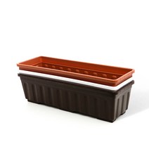 신초화박스 플라스틱 텃밭 화분, 토기색