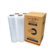 국산 투명 스트레치필름 공업용랩 파렛트랩 20mic, 20mic x 500mm x 350m, 1BOX (4Roll)
