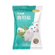 흰 코끼리 브랜드 가정용 식용 소금 400g x 7 봉지 무요오드 처리되지 않은 광산 운남 고급 요오드 없음, 단일산화소금 400g*7봉지