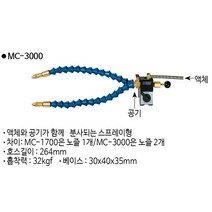 청사기공 자바라노즐 공작기계 자석형 마그네틱 컷팅유분사 조절형 절삭유 공급장치 분사장치 알코올 분사노즐, CMC-1700, 파랑