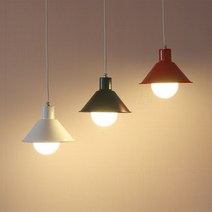 디자인팜 꼬마모자1등 펜던트 식탁조명 인테리어 포인트 예쁜조명 심플 모던 GM-1, C-7.꼬마모자1등(레드)에디슨램프(볼구형1개포함)