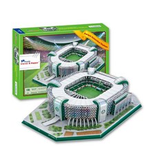 브라질 SE 파우메이라스 알리안츠 파르키 축구 경기장 3D 입체 퍼즐 DIY 종이건물 축구장 모형 청년K쇼핑