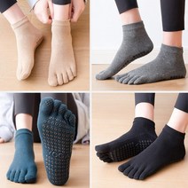 미끄럼방지 실내스포츠 땀흡수 발가락양말 실내서빙화