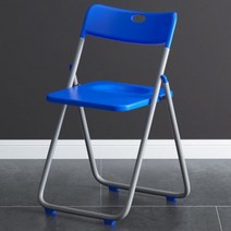 접이식 의자 가정용 플라스틱 식당 야외 휴대용 활동 회의 훈련 직원 등받이 컴퓨터 벤치 스포츠 엔터테인, 09 Blue