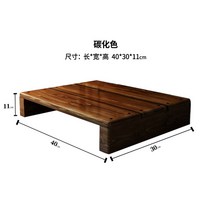 나무발판 싱크대 디딤돌 욕실 미끄럼 방지 맞춤 제작하다 원목 페달 계단 샤워 디딤, 40 30 11 방수 카본 컬러