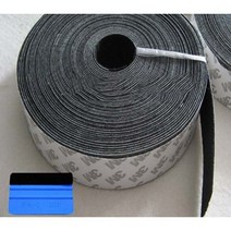 펠트도안 무스탕 스크레이퍼 개 3M양모펠트 거위털 차량스티커 대기 자르기 15미터, T04-다크브라운 낙타융 2.5cm너비