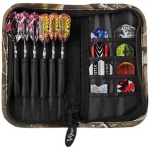 Casemaster by GLD Products 디럭스 나일론 다트 케이스 스틸 소프트 다트용 보관 비행 샤프트 팁과 액세서리를 개의 포켓이 특징입니다 [미국 직배송], Realtree Hardwoods HD Camo