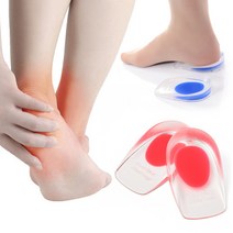 케어리즘 푹신한 뒷꿈치깔창 운동화 기능성 실리콘 깔창, 레드 (소형), 1개