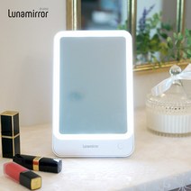루나미러 LED 메이크업 탁상 사각 조명거울 M19, LED 사각 조명거울