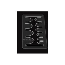 1개 DIY 가죽 공예 아크릴 벨트 소드 테일 스퀘어 스텐실 템플릿, ABX-06