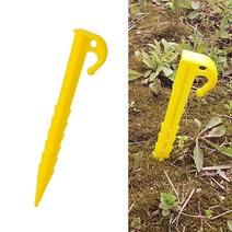 플라스틱 텐트핀 1P 캠핑 타프 그늘막 바닥고정 말뚝