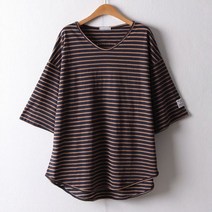 아이우먼 단가라오버핏티셔츠 RID906M107 빅사이즈