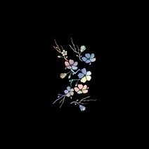 자동차포인트 00816 매화 튜닝스티커, XL, 화이트, 1개