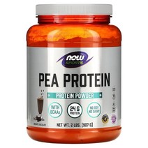 NOWFoods 웨잇트 근육 건강 관리 완두콩 프로틴 파우더 Pea Protein 크리미 초콜릿 907g 1팩