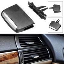 자동차 교체 부품 1pc 자동차 인테리어 액세서리 bmw x5 e70 x6 e71 용 전면후면 센터 ac 에어컨 환기구 탭 클립 수리 키트, 없음