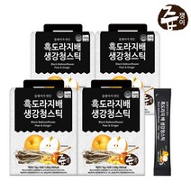 [즙쟁이] 흑도라지 배 생강 청 스틱 4박스 400포 도라지청 흑도라지청 도라지배즙, 단일속성