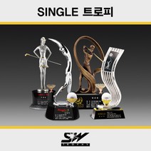 브랜드없음 골프 트로피 메달리스트 싱글 시상식대회트로피 _SWT-53, 선택완료