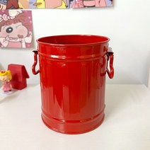 테이블 휴지통 귀엽다스몰 미니 휴지통 차량용 기숙사 가정용 거실 가볍고 럭셔리한 비주얼 ins 스타일, 1개, 빨간색