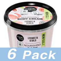 Organic Shop 너리싱 바디 크림 리치 5오일 Lychee 5 Oils Creme Pour Le Corps 250Ml 6개