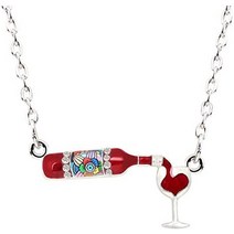 에나멜와펜 달콤한 에나멜 합금 꽃무늬 적포도주 사랑 건배 심장 n