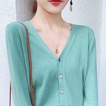 주디엘리 봄 가을 데일리 여성가디건 스웨터 간절기룩