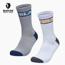 블랙야크 공용 등산양말 폴리진 미드삭스 2BYSCX3904 남성 여성 중목 사계절 기능성 삭스, 화이트, 24