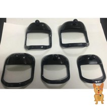 남자 구렛나루 다듬기 옆머리 수염 코털 스타일 자 모형 모양 정리 5PCS 다용도 휴대용, A.블랙 5개룩 + 1개
