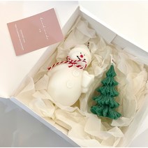 크리스마스캔들 트리캔들 산타캔들 눈사람캔들 루돌프캔들 크리스마스선물세트 크리스마스선물 겨울캔들 겨울디퓨저 겨울방향제 연말선물 크리스마스아이선물 크리스마스향초 잔향 크리스마스 잔향캔, B+니트털실, 아로마