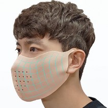 핸디라이프 자외선차단마스크 남여공용 골프 마스크 얼굴 햇빛가리개 안면마스크, S, 스킨