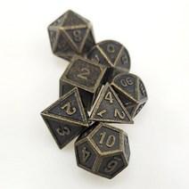 보드 게임 주사위 wetd metal dice polyhedral 7 die set many colors collection dnd bag rpg 게임 액세서리 큐브 파우치 인, 이십