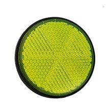 1pcs 자전거 원형 반사판 56mm 자전거 반사 태클 야간 안전 오토바이 전기 모바일 라이딩 사이클링 액세서리, 01 Green