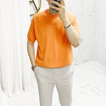 아도르클래식 라운드 9컬러 니트 반팔티
