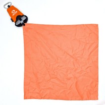 휴대용 캠팩 타월 초소형 극세사 골프공 타올 등산용 땀닦는 수건 인쇄 판촉 기념, 주황