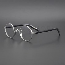 [kirahosi]가벼운 티타늄 원형 안경테 안경테 존레논 빈티지 남자 여자 뿔테 반뿔테 금테 은테 안경 투명