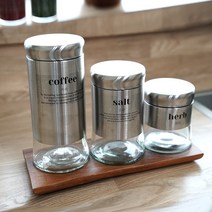 세리에 스텐304 오일병 내열유리 양념통, 옵션3:스텐밀폐 캐니스터350ml(소)