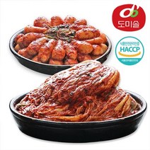 도미솔김치 [도미솔] 박미희 포기김치 3kg+총각김치 3kg