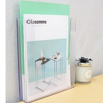 학원인포케이스 아크릴 전단지 카달로그부착꽂이