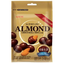 칠성 발렌타인데이 초콜릿 초콜렛 롯데 아몬드초코볼 대용량간식 간식세트 사무실간식 70G 5개, 16세트