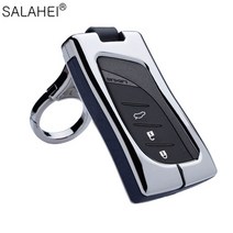 아연 합금 가죽 자동차 키 케이스 커버 렉서스에 대 한 ES CT200H NX LX 250 300 350 450H 300H ES300h ES2, 12 B-silver blue