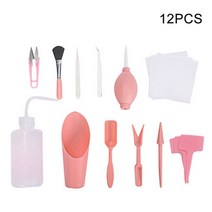 농기계장터 벼베는기계 깨털기 들 콤바인 감 선별기 콩 DIY 도구 파종 홈 미니 모종 가지 치기 정원 화분, 01 Pink 12pcs