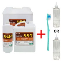 사사삭 타일 줄눈 욕실 석제세정제 백시멘트제거제, 뚜껑 B타입 + 칫솔 1개, 1L x 1개