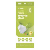 숨코KF80 1매 미세먼지 황사마스크(화이트)_N7931680